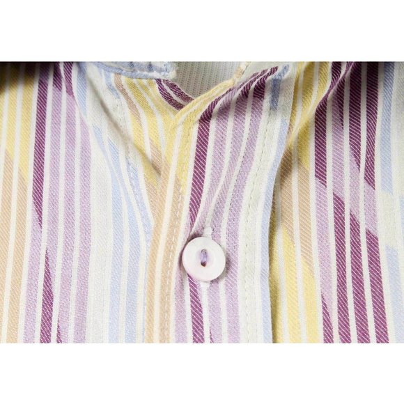 BUGATCHI UOMO Colorful Wave Pattern Button Shirt - Picture 5 of 5